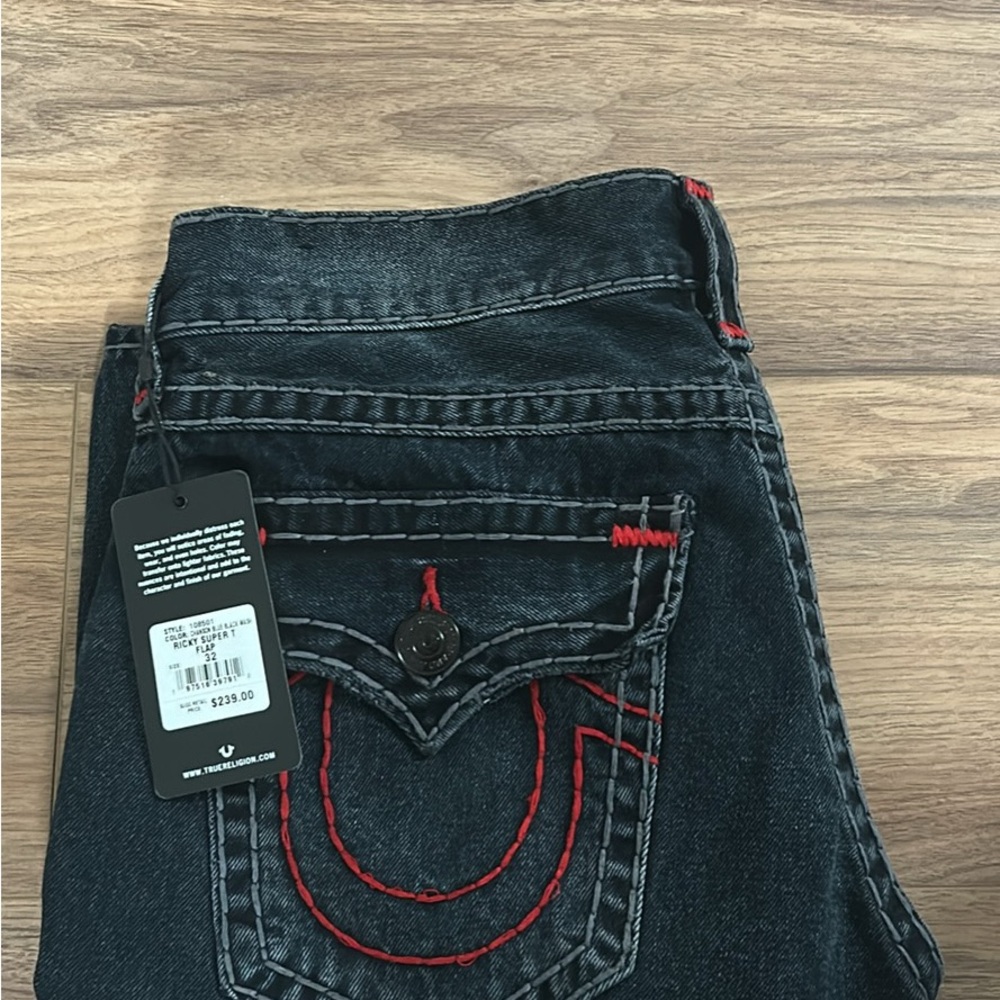 True Religion Denim with Red Accents